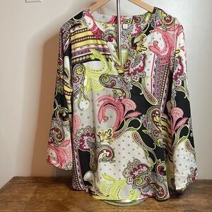 ♥️ Tunic Top - Paisley Blouse - size XL